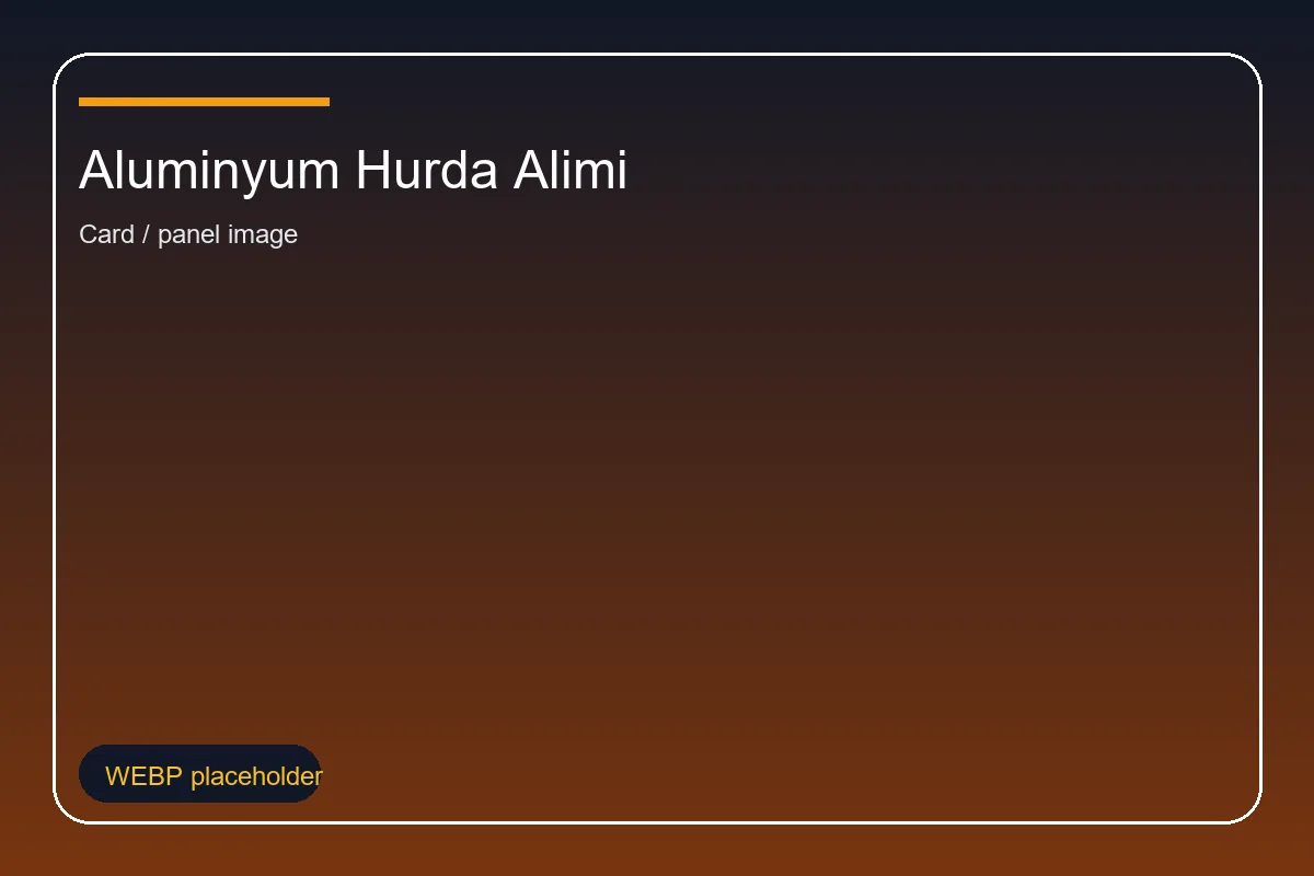 Aluminyum Hurda Alimi hizmeti gorseli